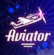 Jeu Aviator, avion sur fond bleu-violet – Winoui Casino