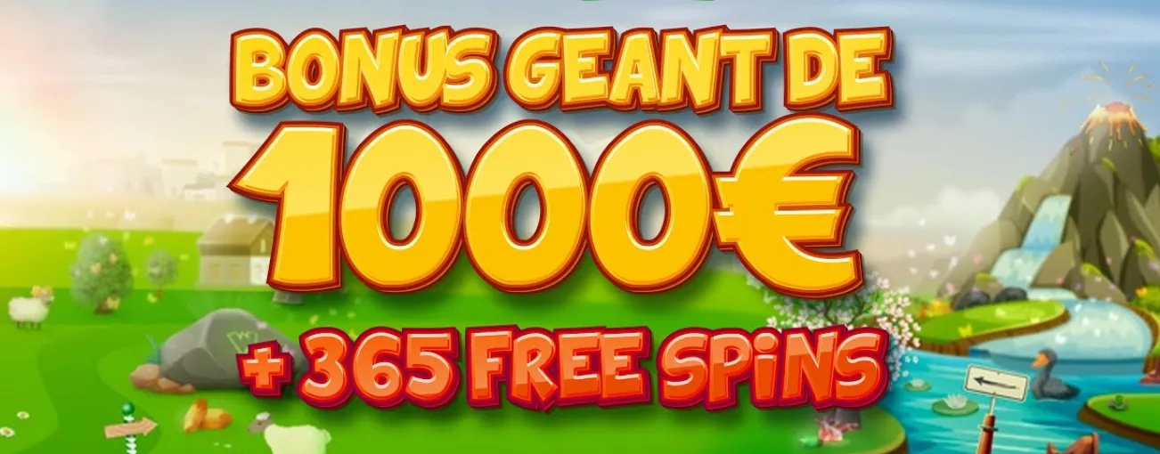 Bonus géant Winoui Casino: 1000€ + 365